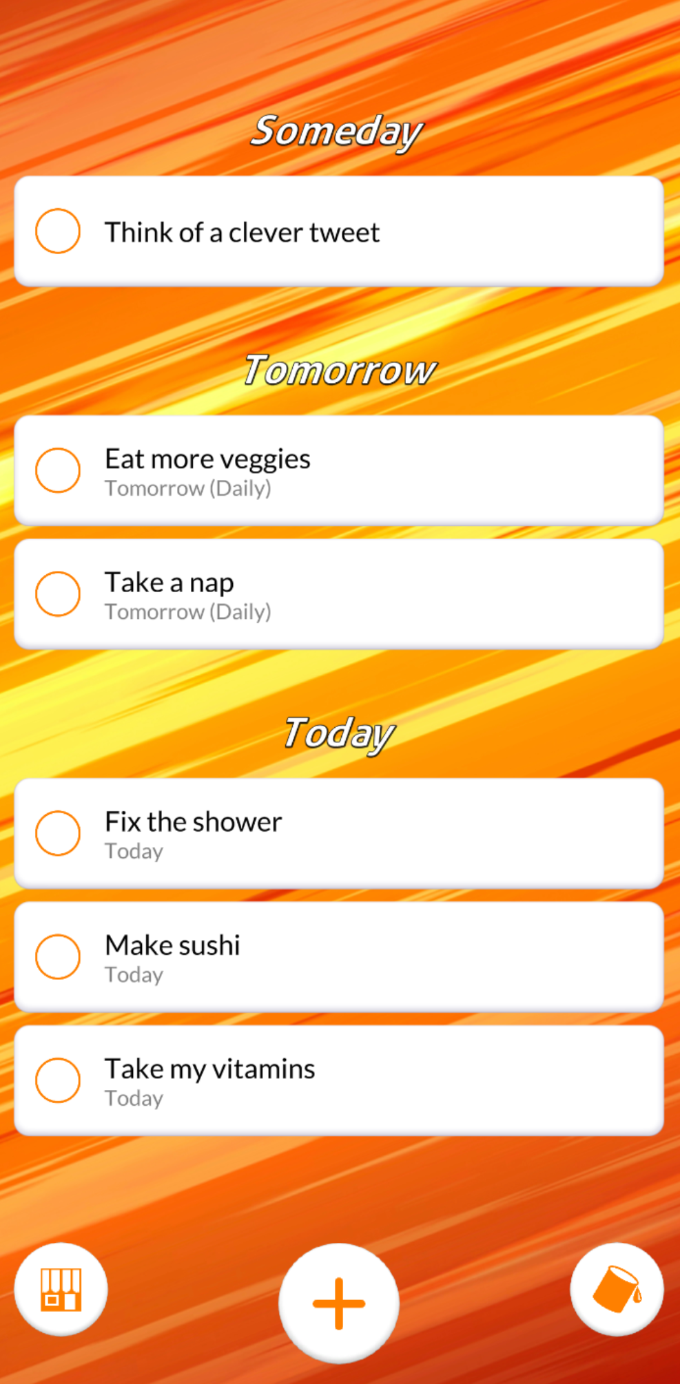 Simple List Screen